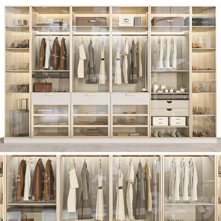 wardrobe 121 3D Model Free