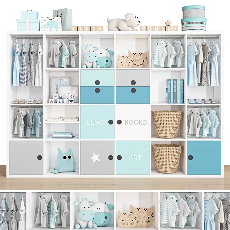 wardrobe 132 3D Model Free