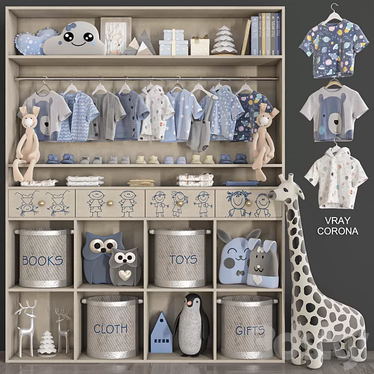 wardrobe 146 3D Model Free