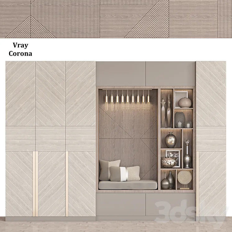 wardrobe 157 3D Model Free