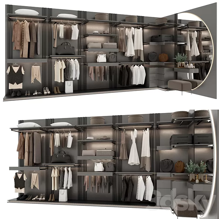 Wardrobe 3D Model Free