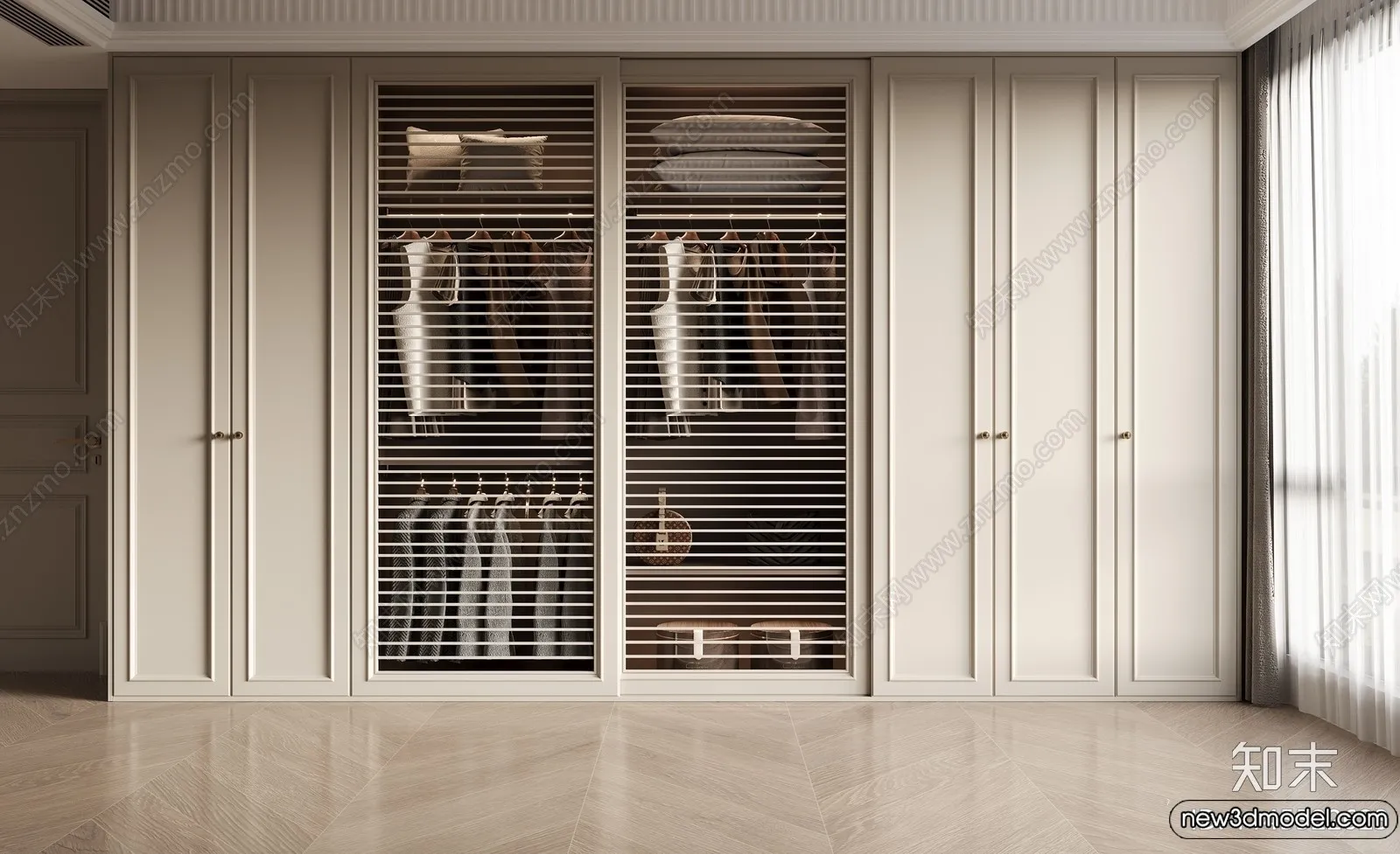 Wardrobe 3D Models - 3D Furniture for Interior Design - 004