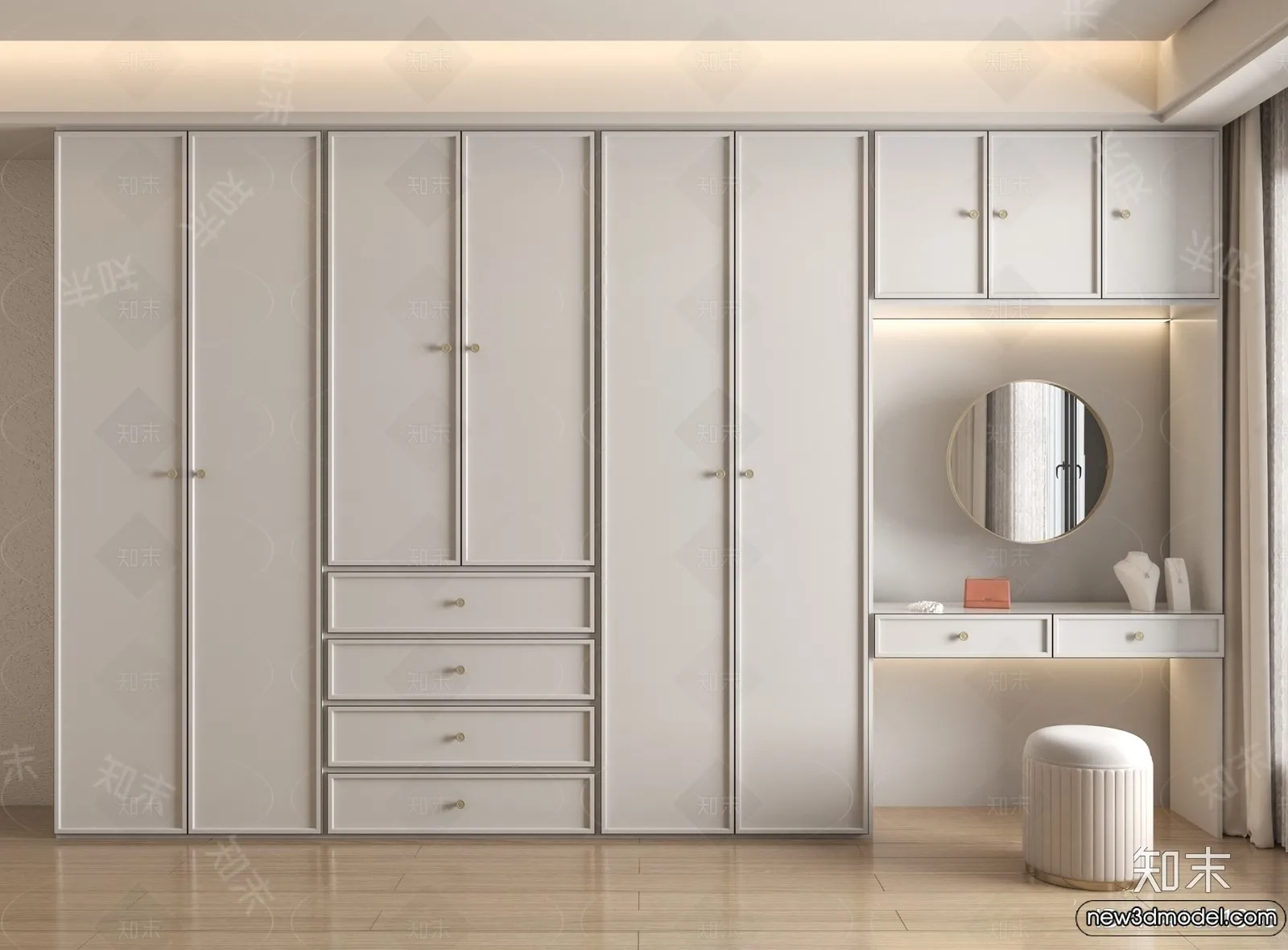 Wardrobe 3D Models - 3D Furniture for Interior Design - 006