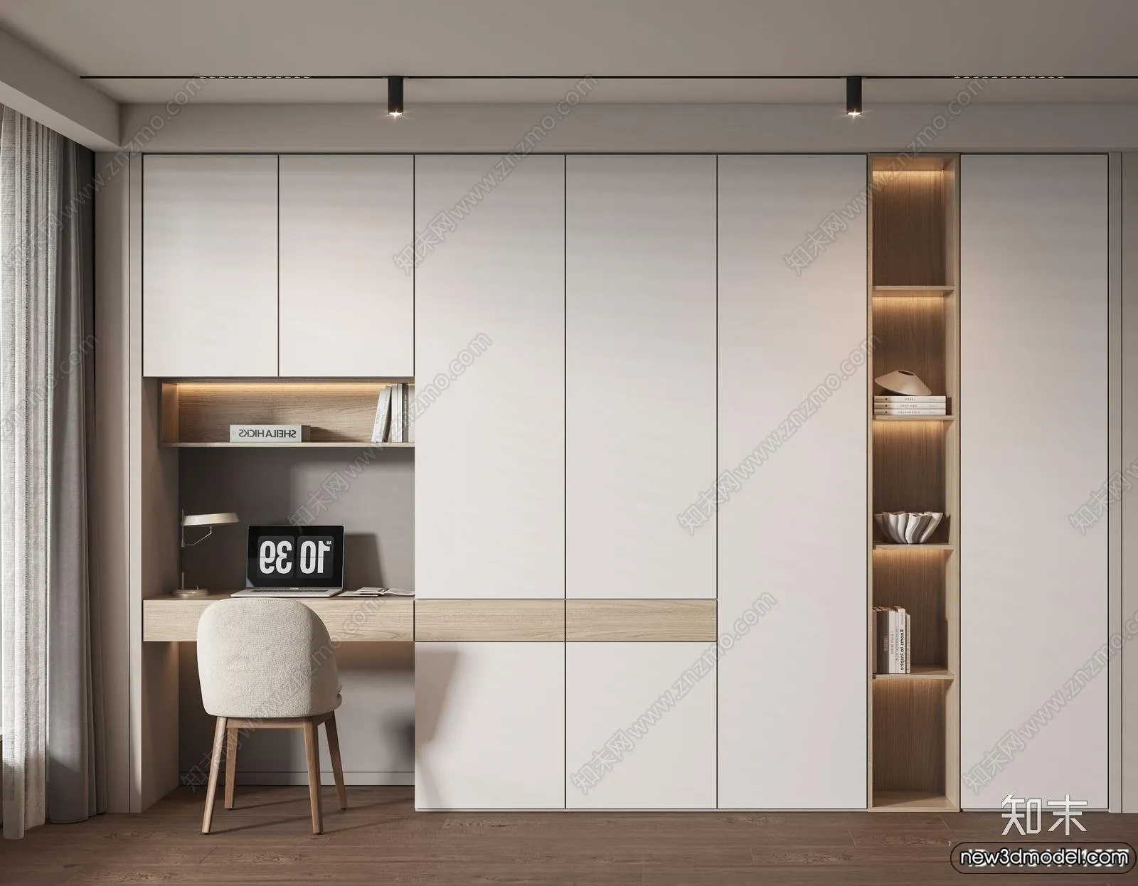 Wardrobe 3D Models - 3D Furniture for Interior Design - 011