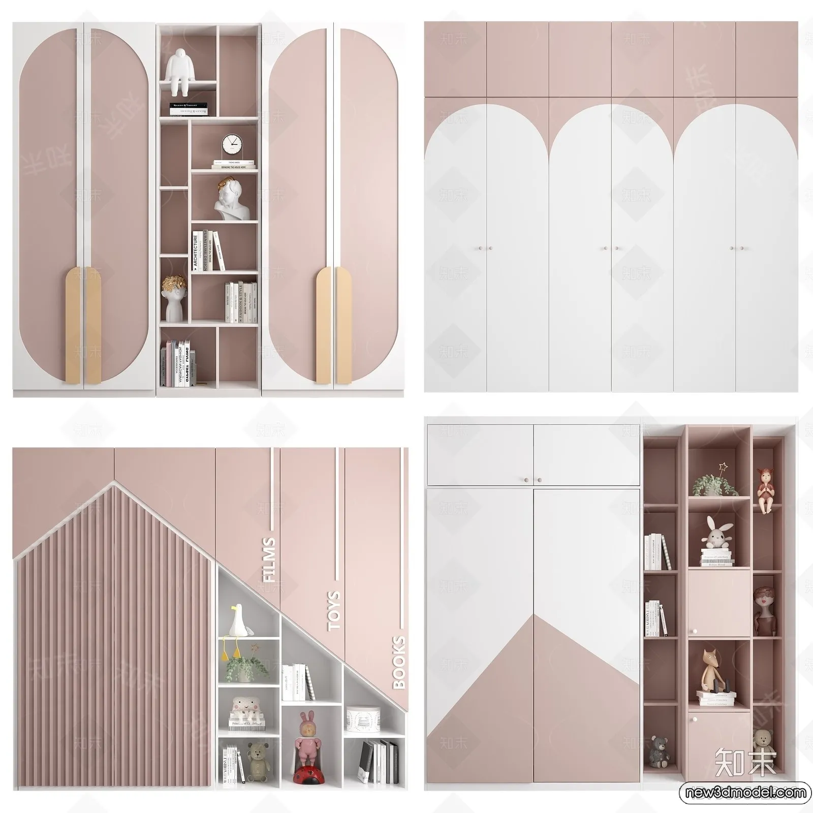 Wardrobe 3D Models - 3D Furniture for Interior Design - 023