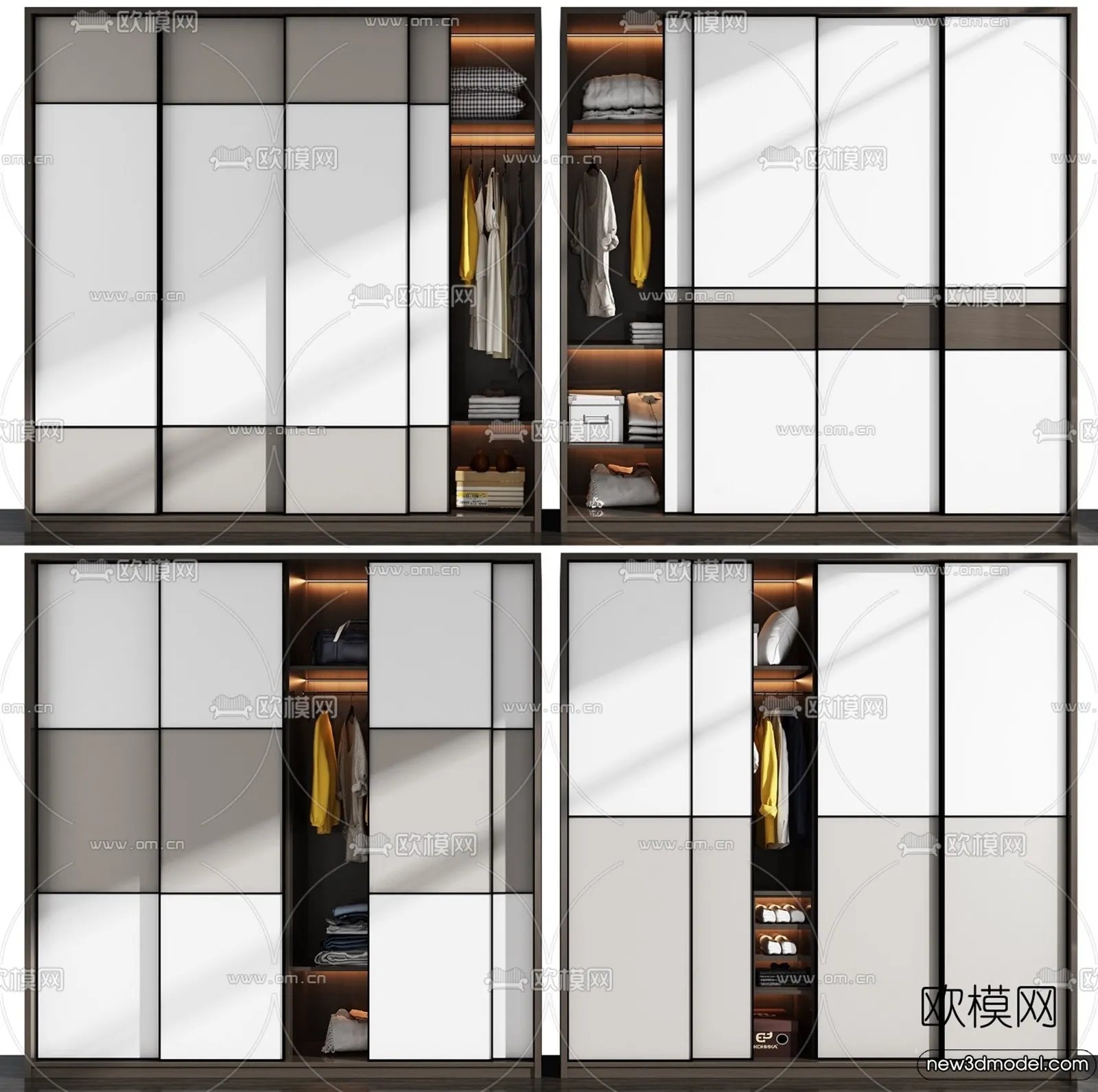 Wardrobe 3D Models - 3D Furniture for Interior Design - 024