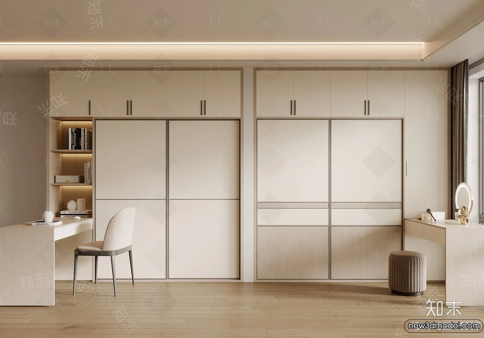 Wardrobe 3D Models - 3D Furniture for Interior Design - 028