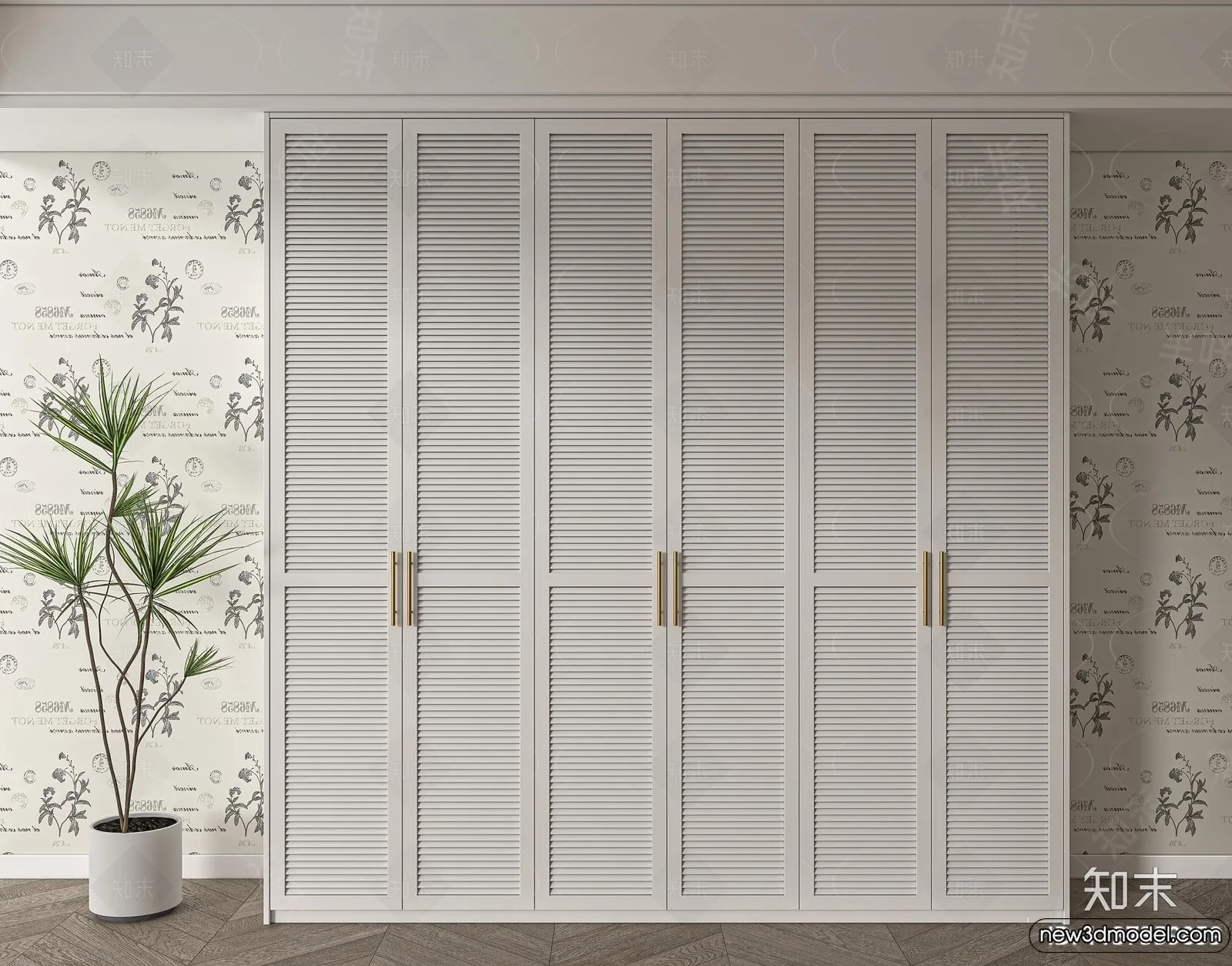 Wardrobe 3D Models - 3D Furniture for Interior Design - 032