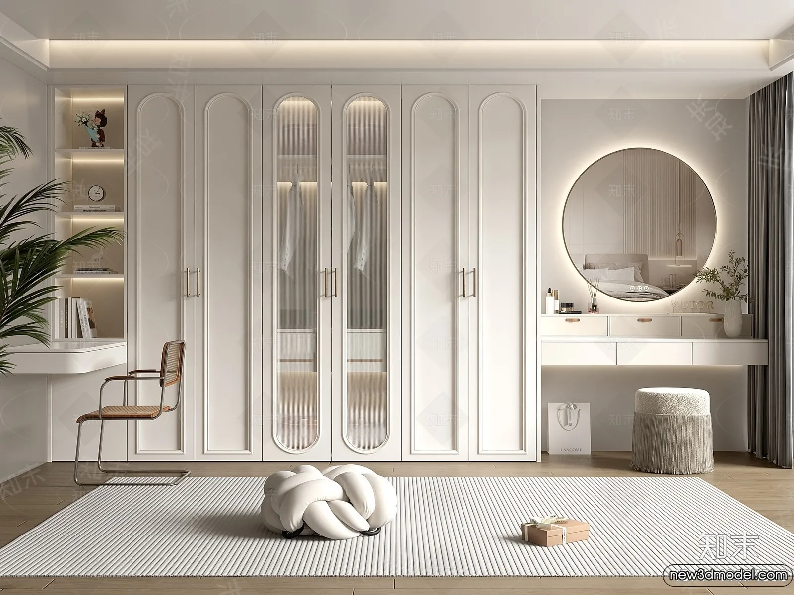 Wardrobe 3D Models - 3D Furniture for Interior Design - 065
