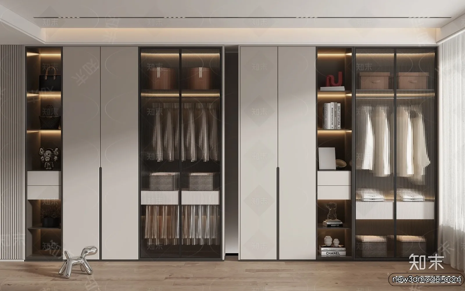 Wardrobe 3D Models - 3D Furniture for Interior Design - 067