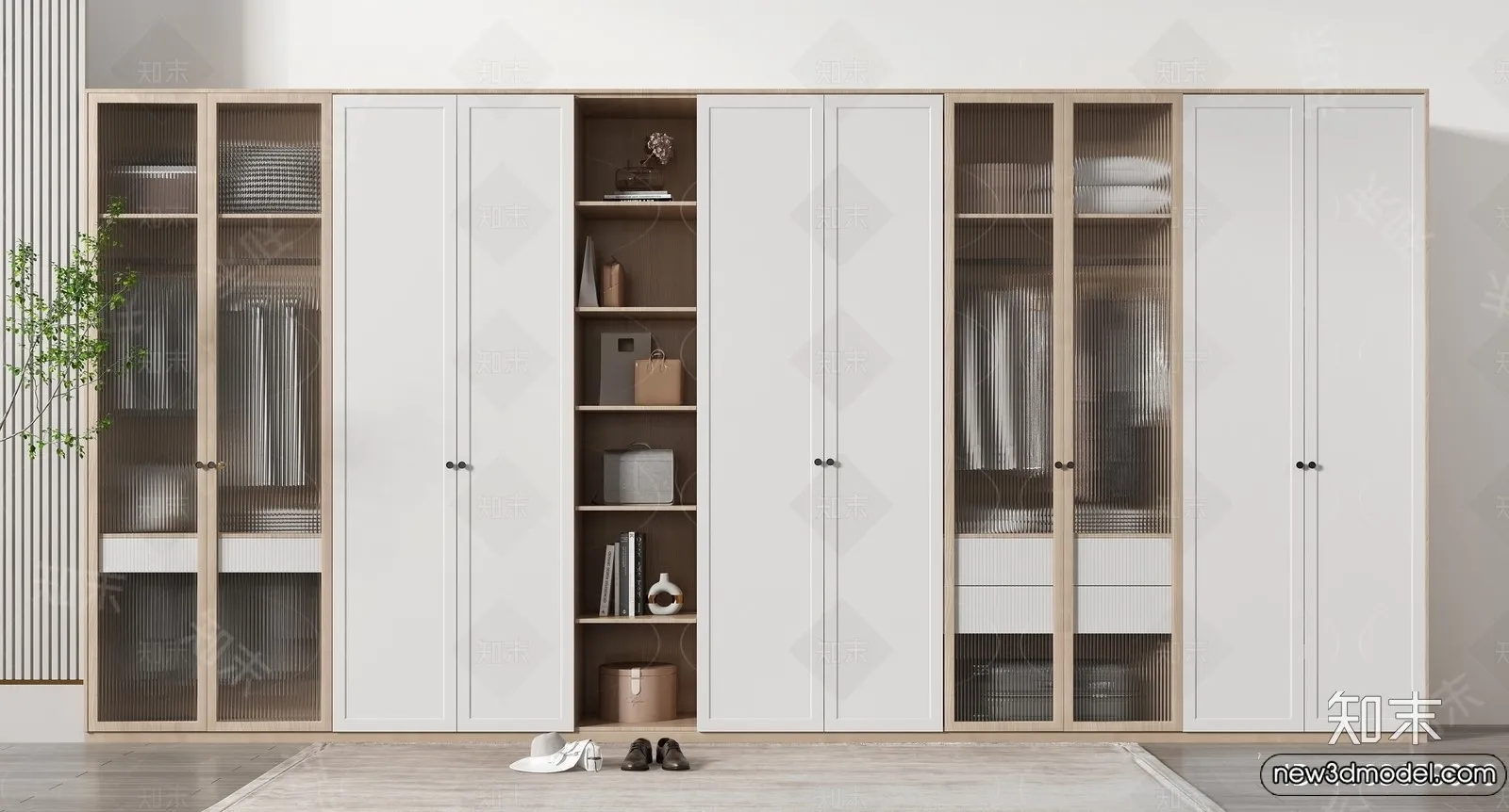 Wardrobe 3D Models - 3D Furniture for Interior Design - 069