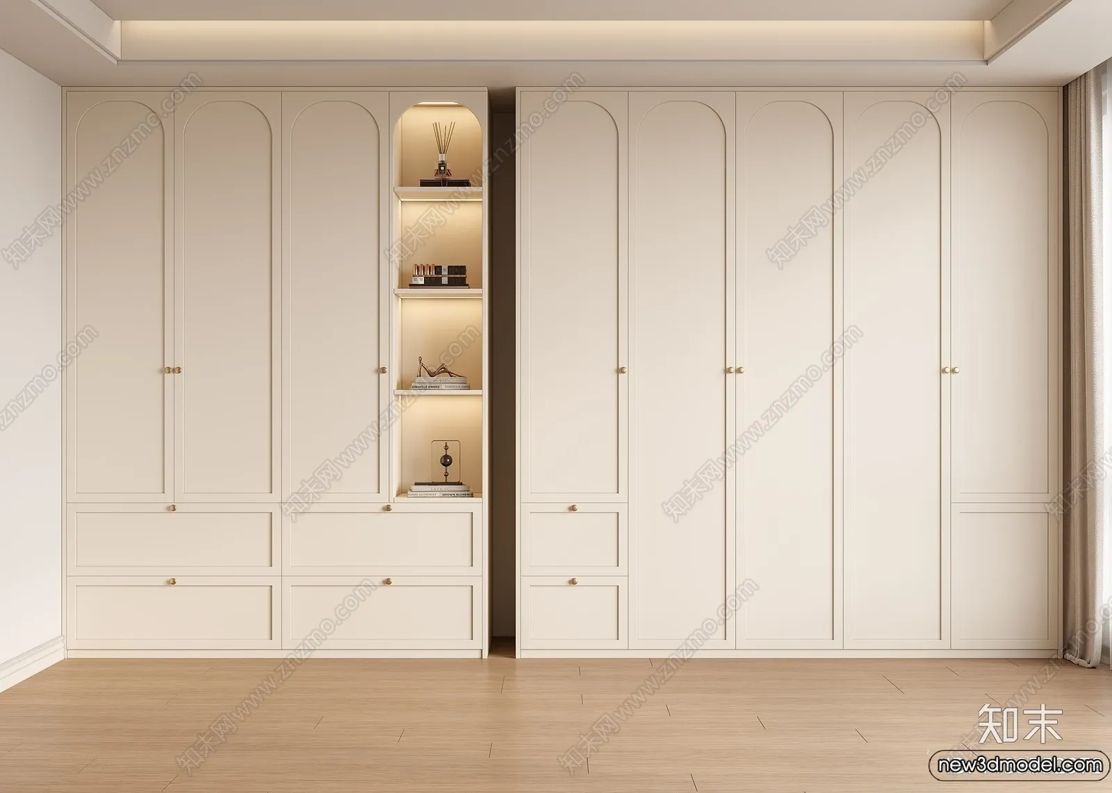 Wardrobe 3D Models - 3D Furniture for Interior Design - 082