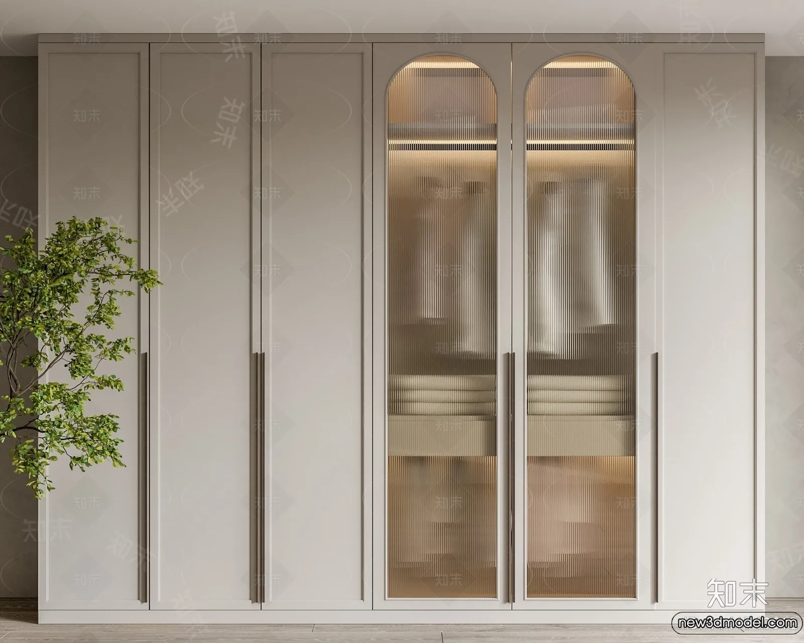 Wardrobe 3D Models - 3D Furniture for Interior Design - 083