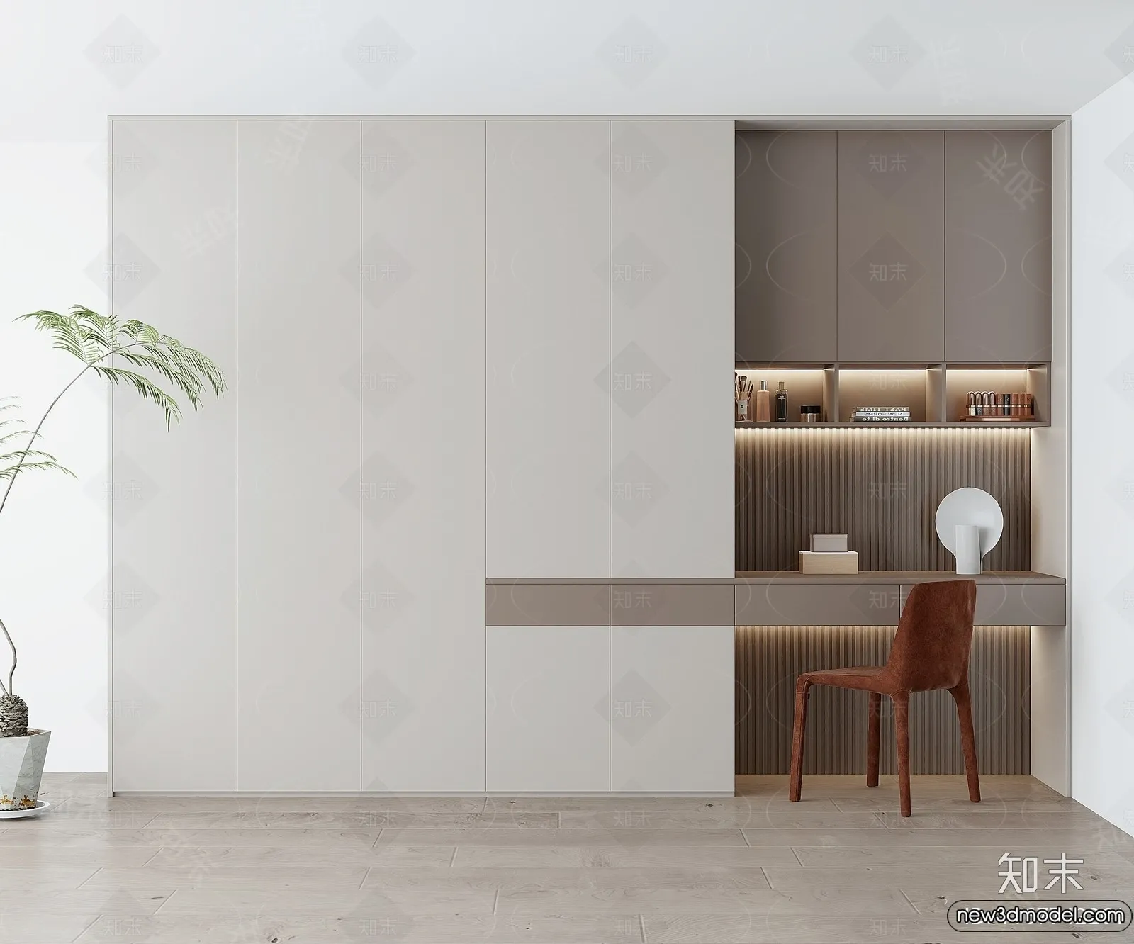 Wardrobe 3D Models - 3D Furniture for Interior Design - 087