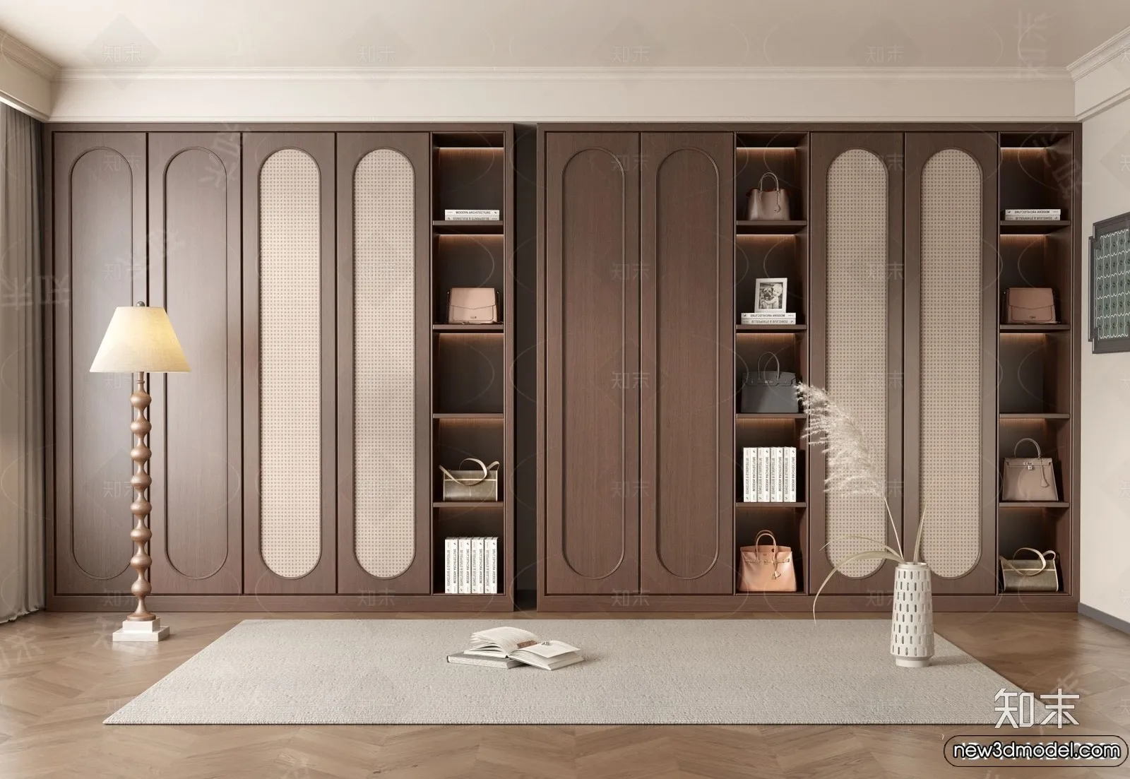 Wardrobe 3D Models - 3D Furniture for Interior Design - 090