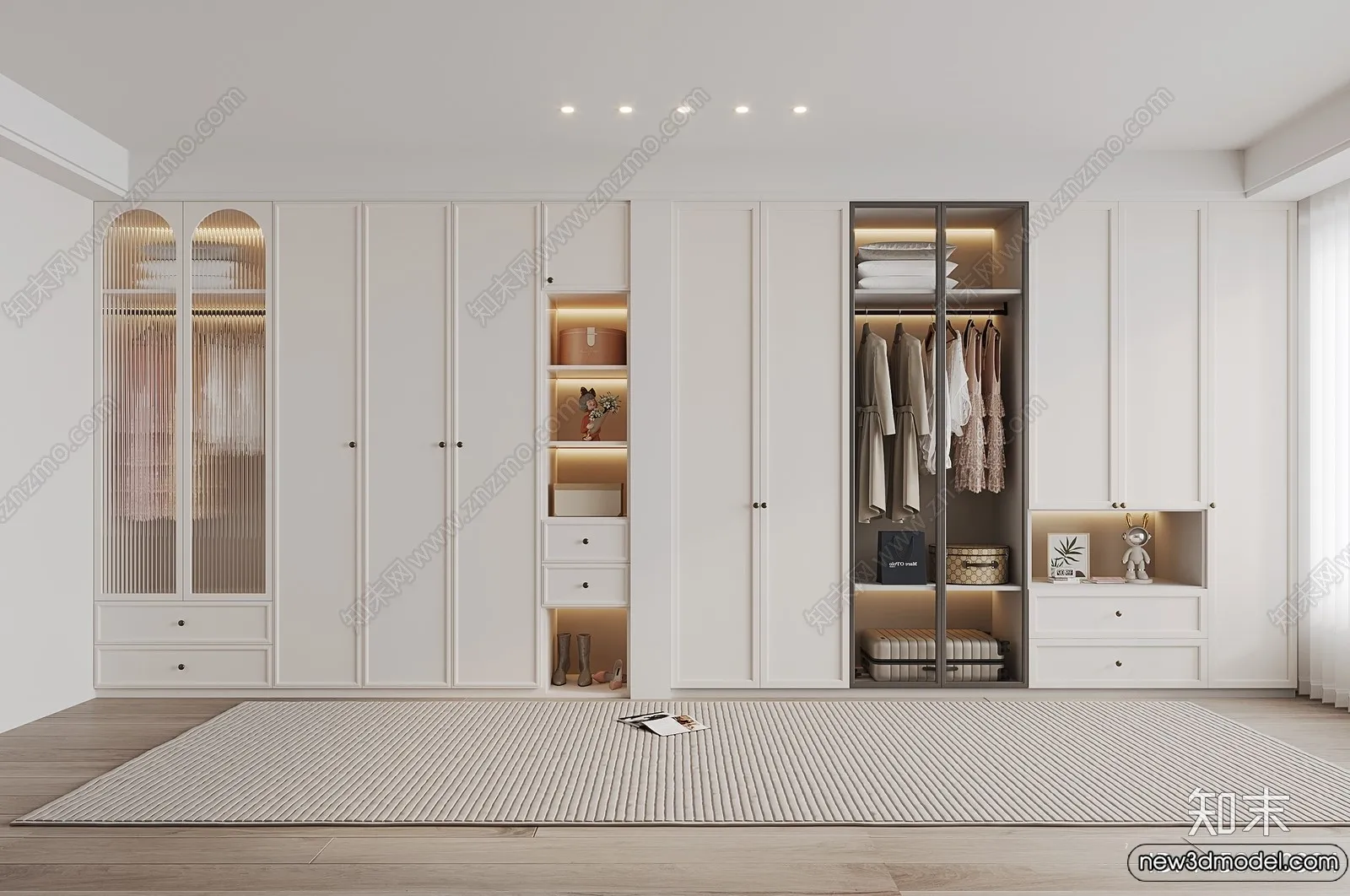 Wardrobe 3D Models - 3D Furniture for Interior Design - 101