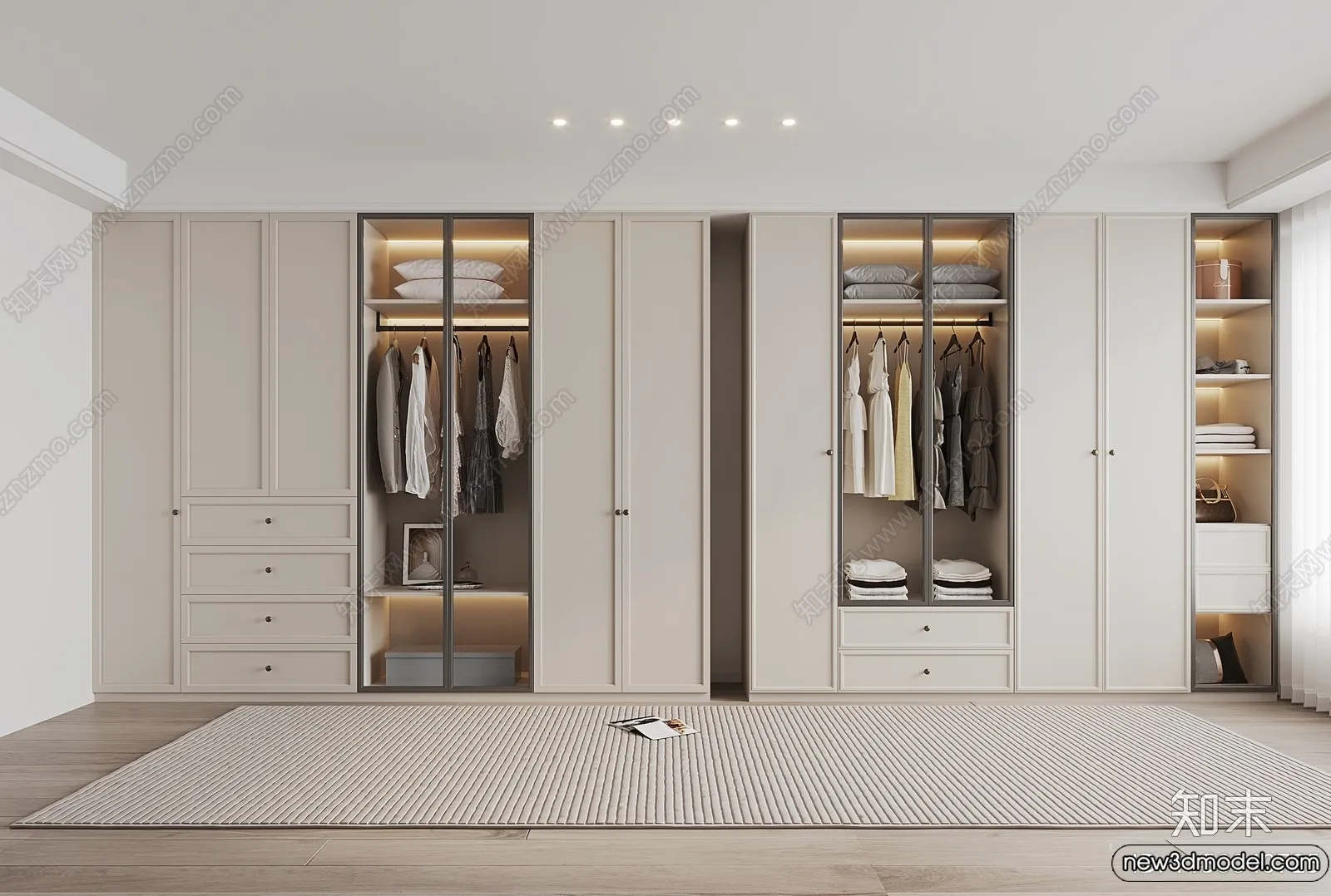 Wardrobe 3D Models - 3D Furniture for Interior Design - 102