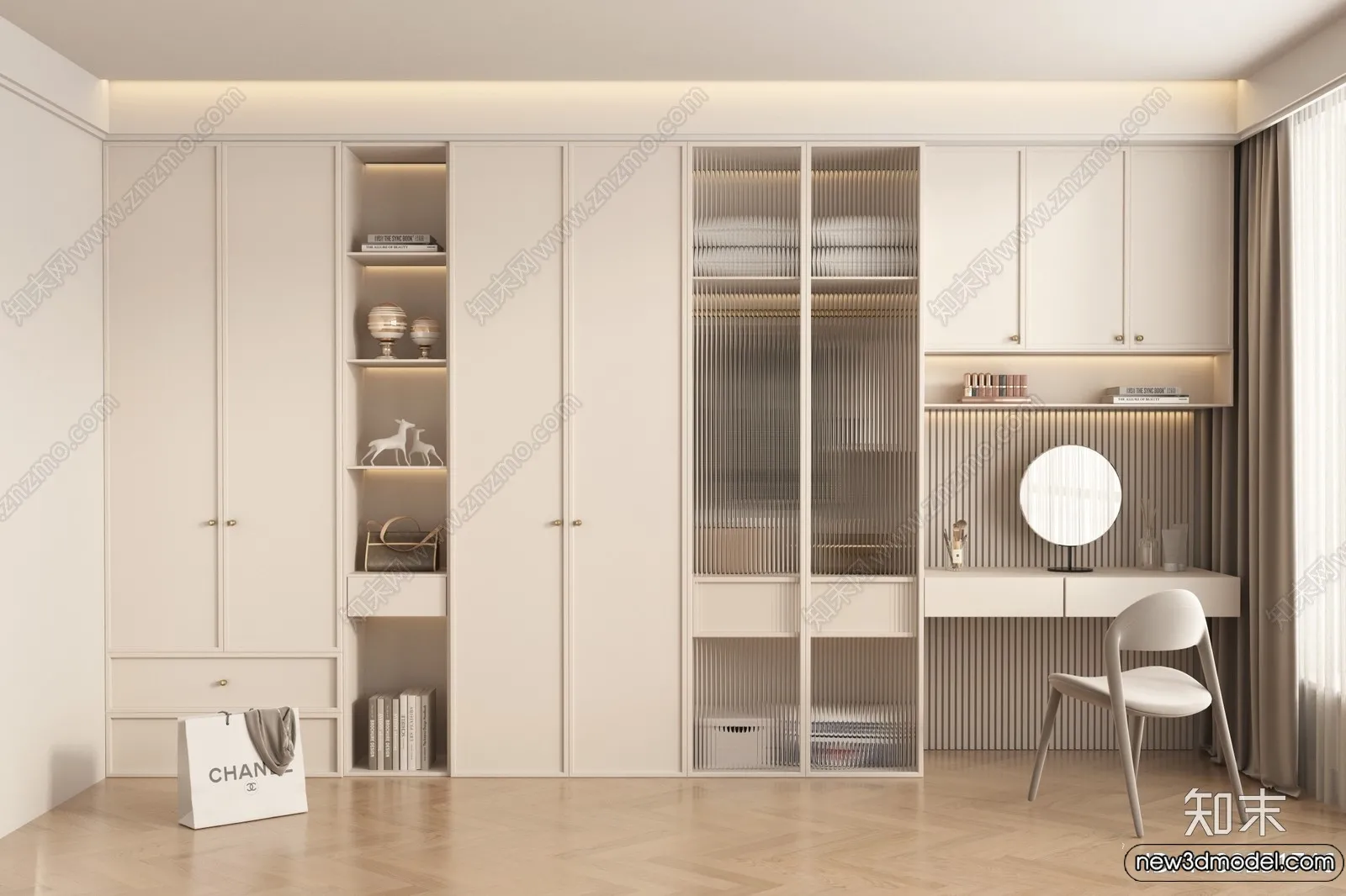 Wardrobe 3D Models - 3D Furniture for Interior Design - 103