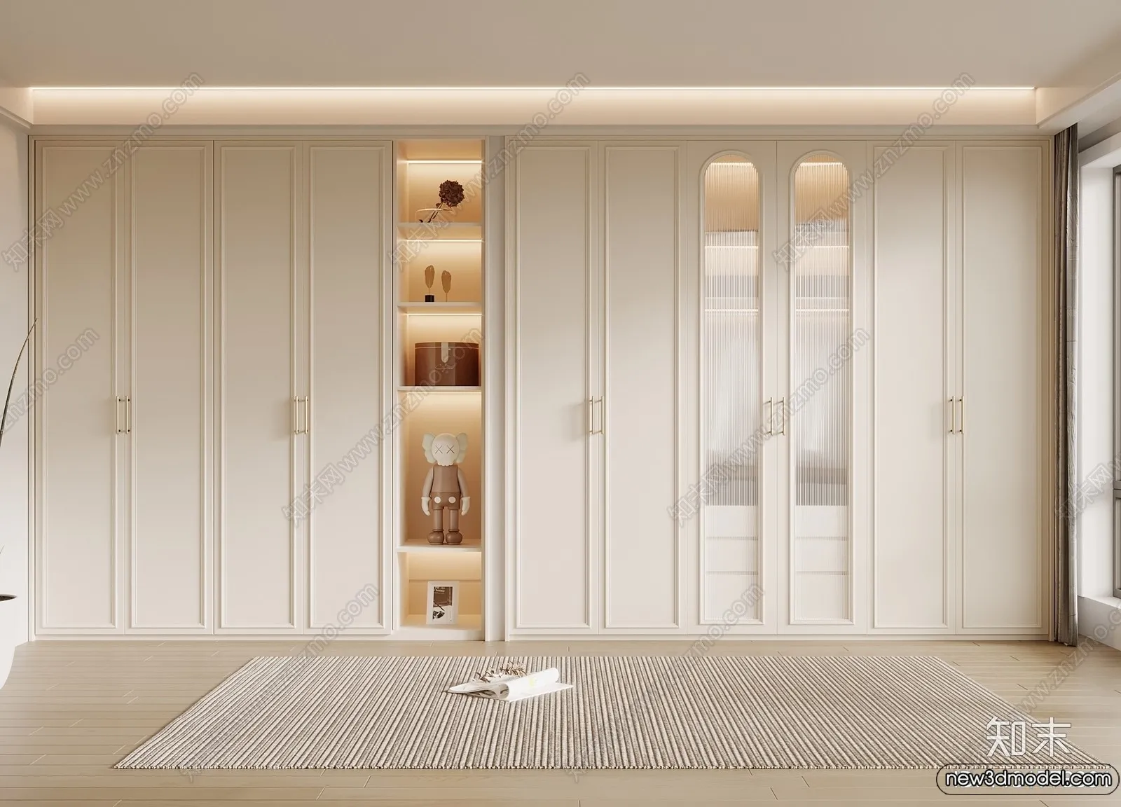 Wardrobe 3D Models - 3D Furniture for Interior Design - 106