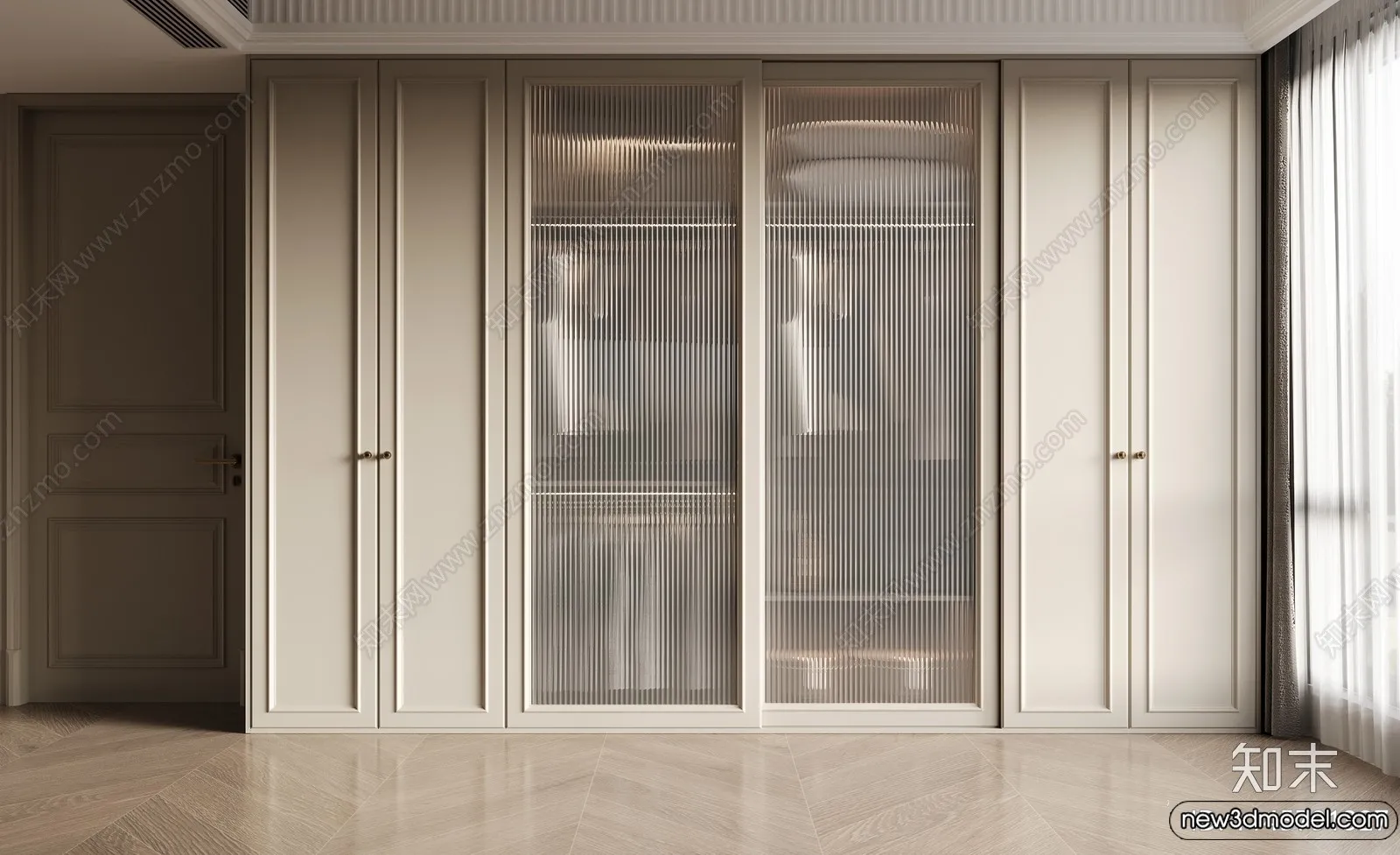 Wardrobe 3D Models - 3D Furniture for Interior Design - 108