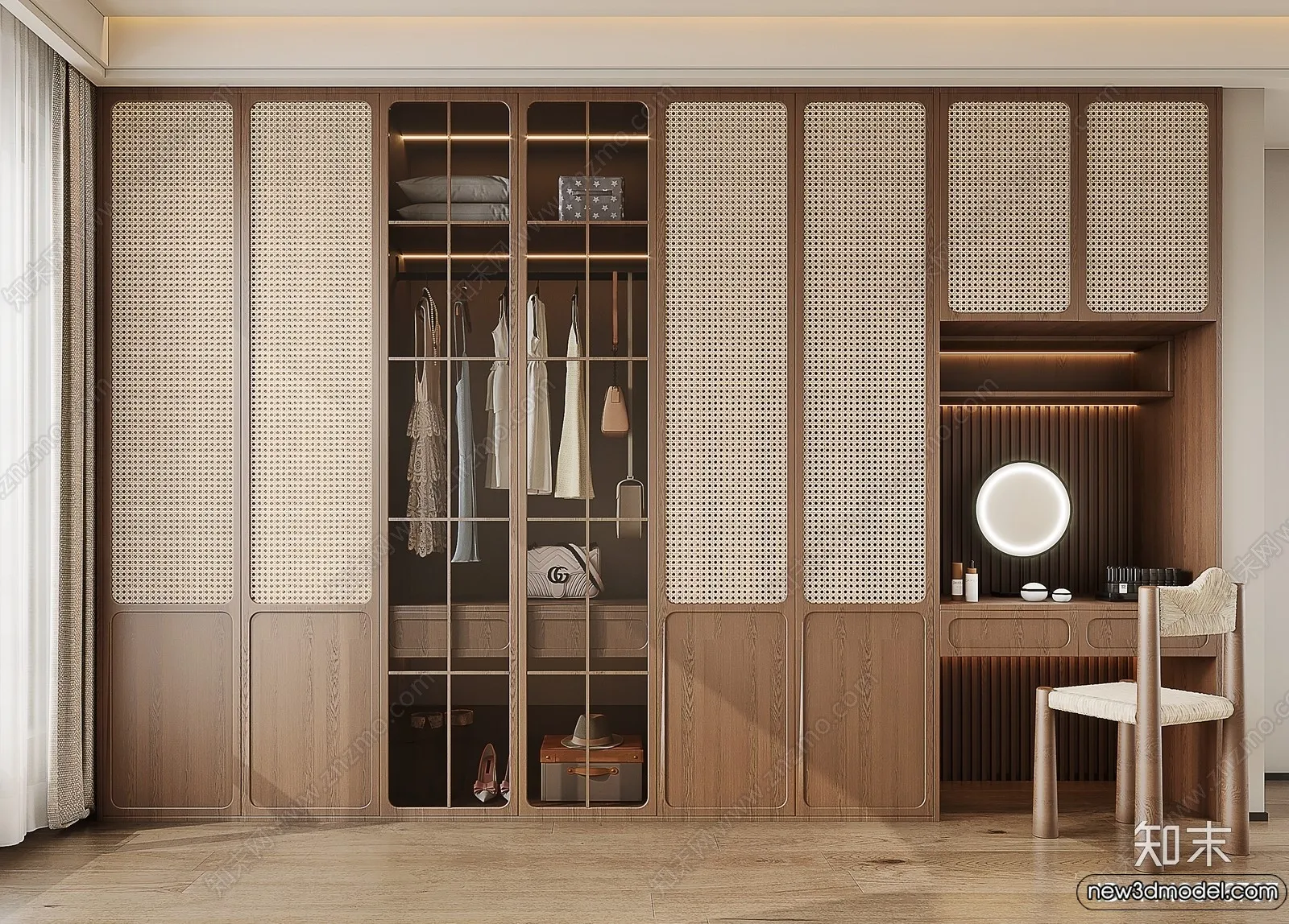Wardrobe 3D Models - 3D Furniture for Interior Design - 112