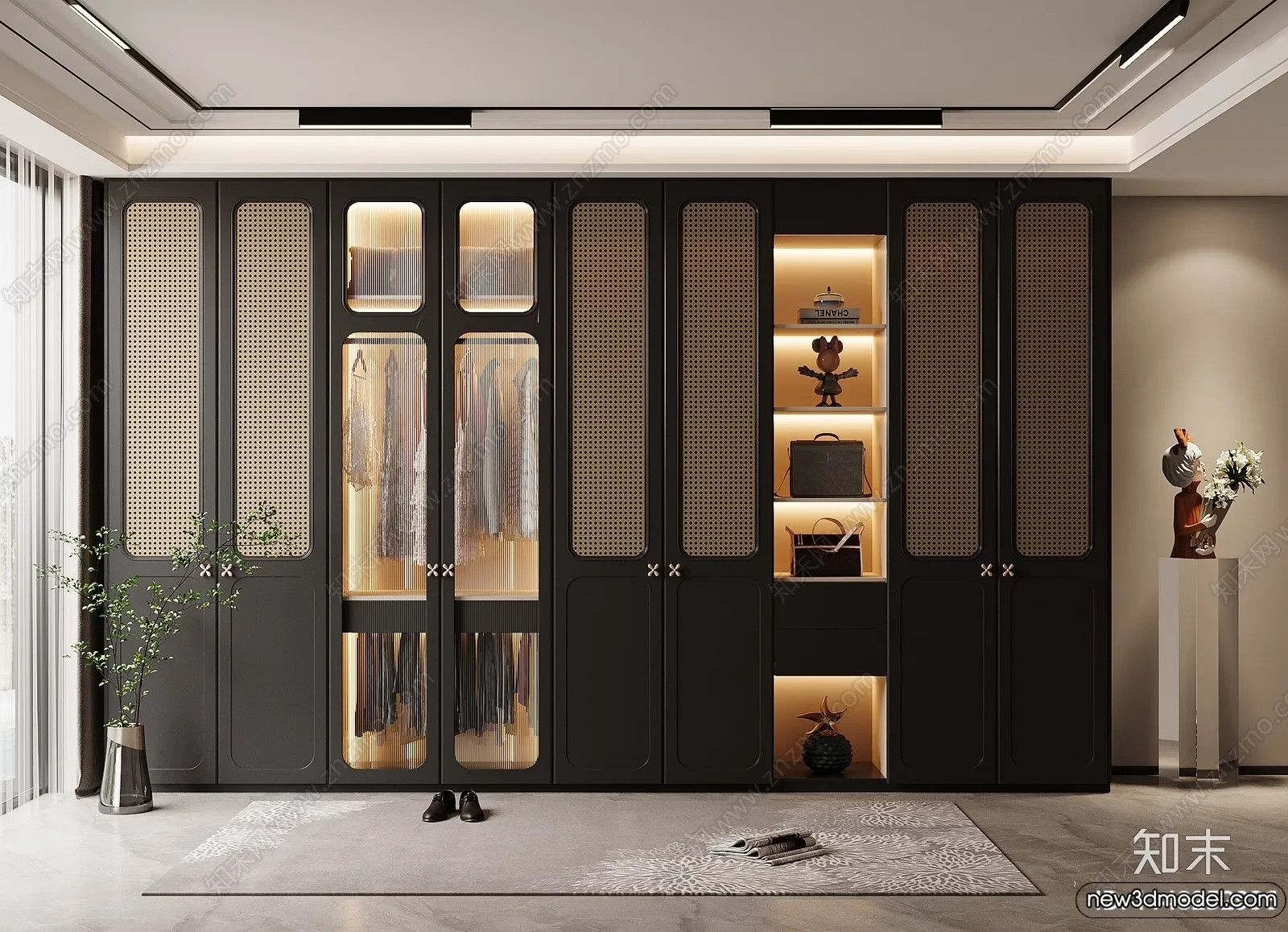 Wardrobe 3D Models - 3D Furniture for Interior Design - 118