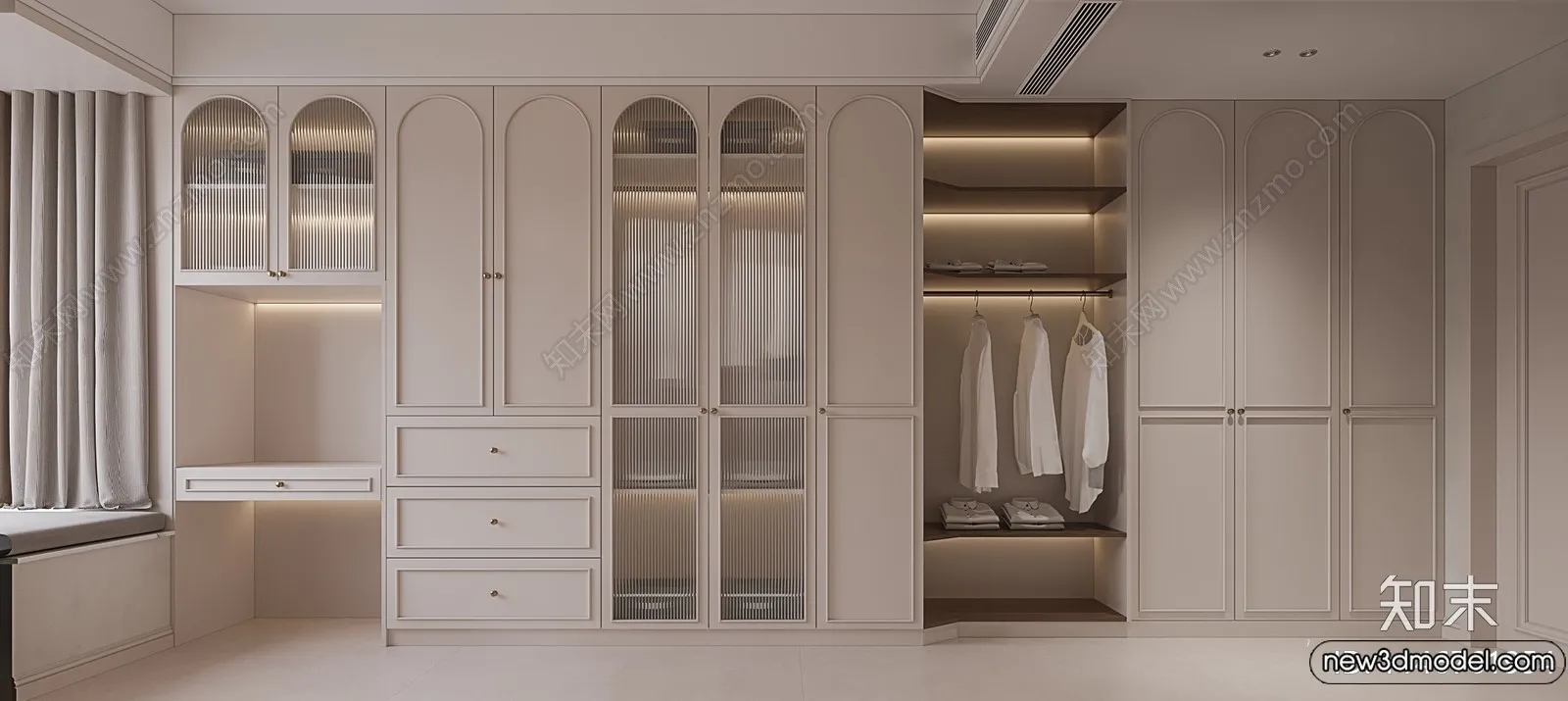 Wardrobe 3D Models - 3D Furniture for Interior Design - 120