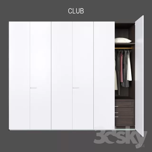 WARDROBE 3D MODELS - 3D MODELS - 3DSKY FREE MODELS
