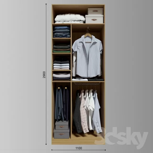 WARDROBE 3D MODELS - 3D MODELS - 3DSKY FREE MODELS
