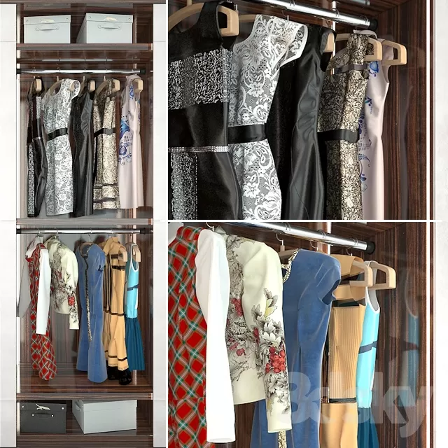 WARDROBE 3D MODELS - 3D MODELS - 3DSKY FREE MODELS