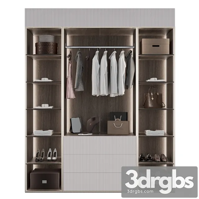 Wardrobe 5 6 3D Model Free
