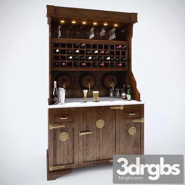 Wardrobe Bar 1 3D Model Free