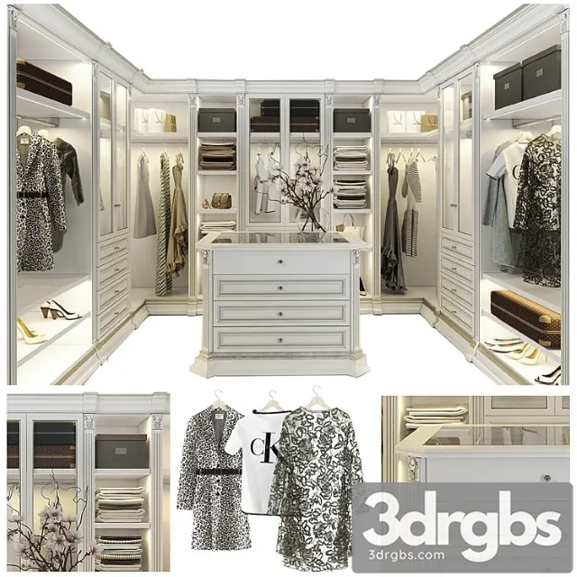 Wardrobe benedetti luxury 1 3D Model Free
