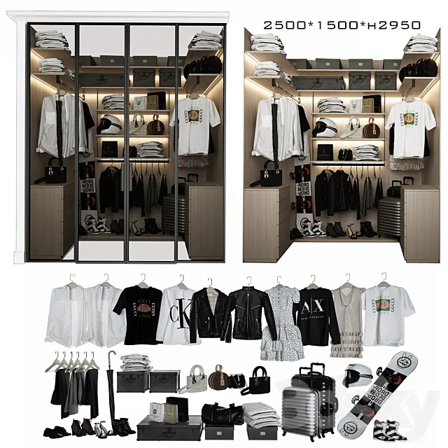 Wardrobe block _5 3DModel