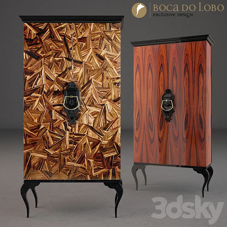 Wardrobe cabinet Boca do Lobo GUGENHEIM 3D Model Free
