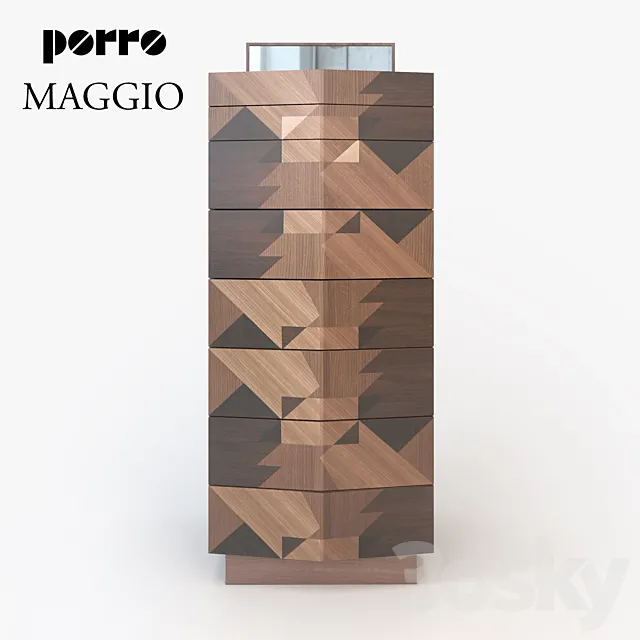 Wardrobe. chest of drawers Porro Maggio 3DModel