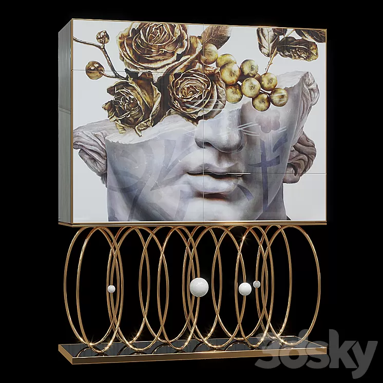 "Wardrobe-chest of drawers ""Sticky fantasy""" 3D Model