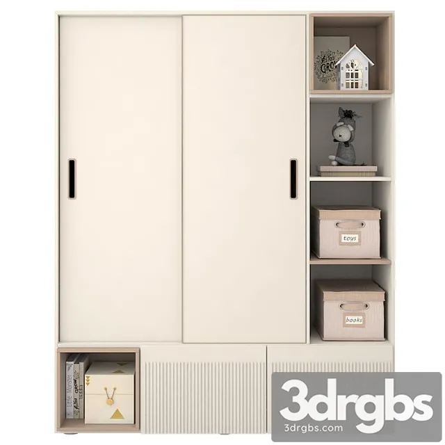 Wardrobe Children 19 3D Model Free