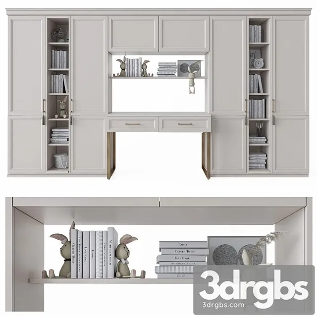 Wardrobe Children& 2 3D Model Free