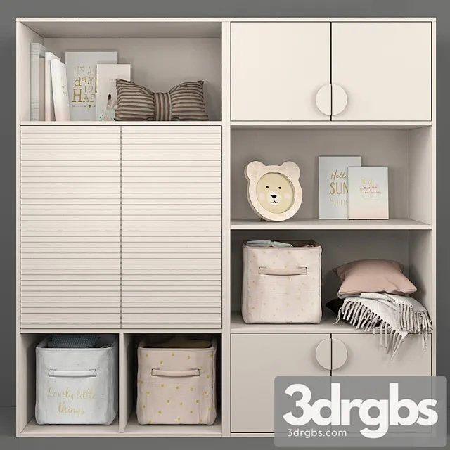 Wardrobe Children 20 3D Model Free