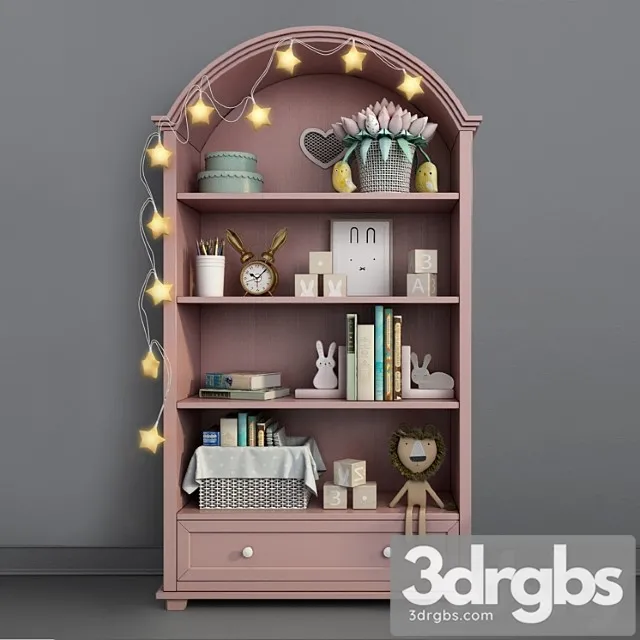 Wardrobe Children&_2 (2) 3D Model Free