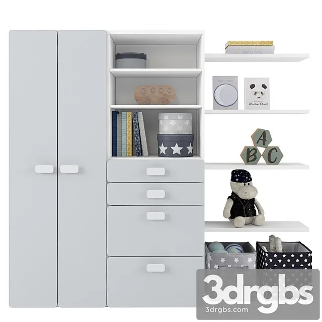Wardrobe Children&_2222 3D Model Free