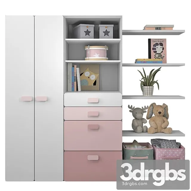 Wardrobe Children&_2_2 3D Model Free
