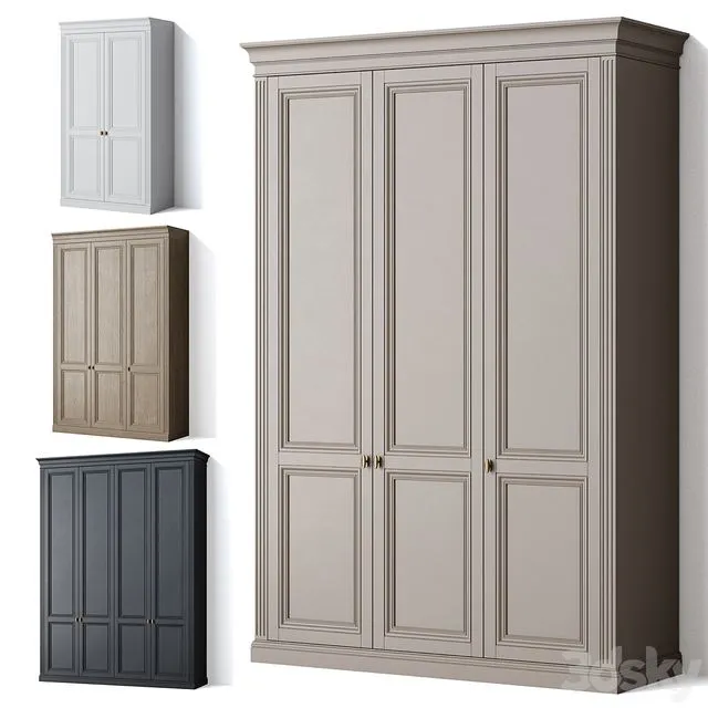 Wardrobe classic 01 3D Model