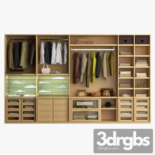Wardrobe Clothes 009 3D Model Free