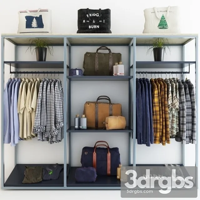 Wardrobe Clothes 04 3D Model Free