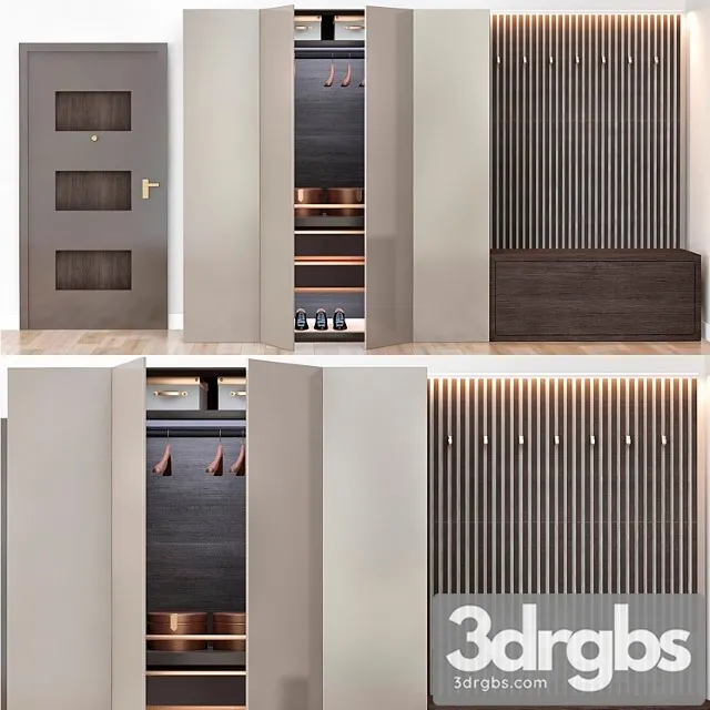 Wardrobe collection №9 3D Model Free