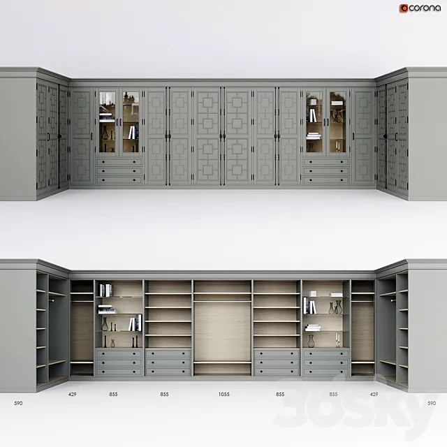 Wardrobe Dantone Home 4 3DModel