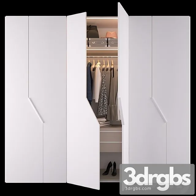 Wardrobe diagonal 3D Model Free