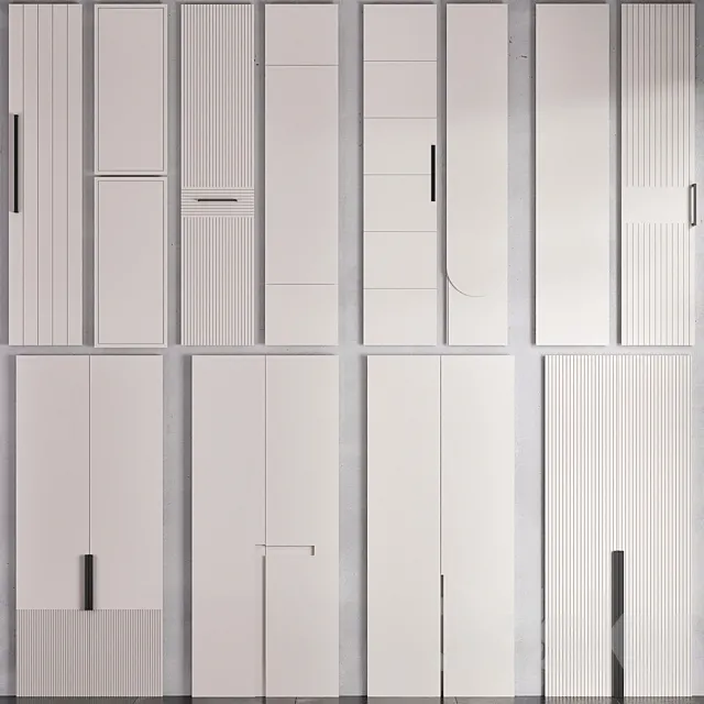 WARDROBE DOOR COLLECTION NO1 3D Model
